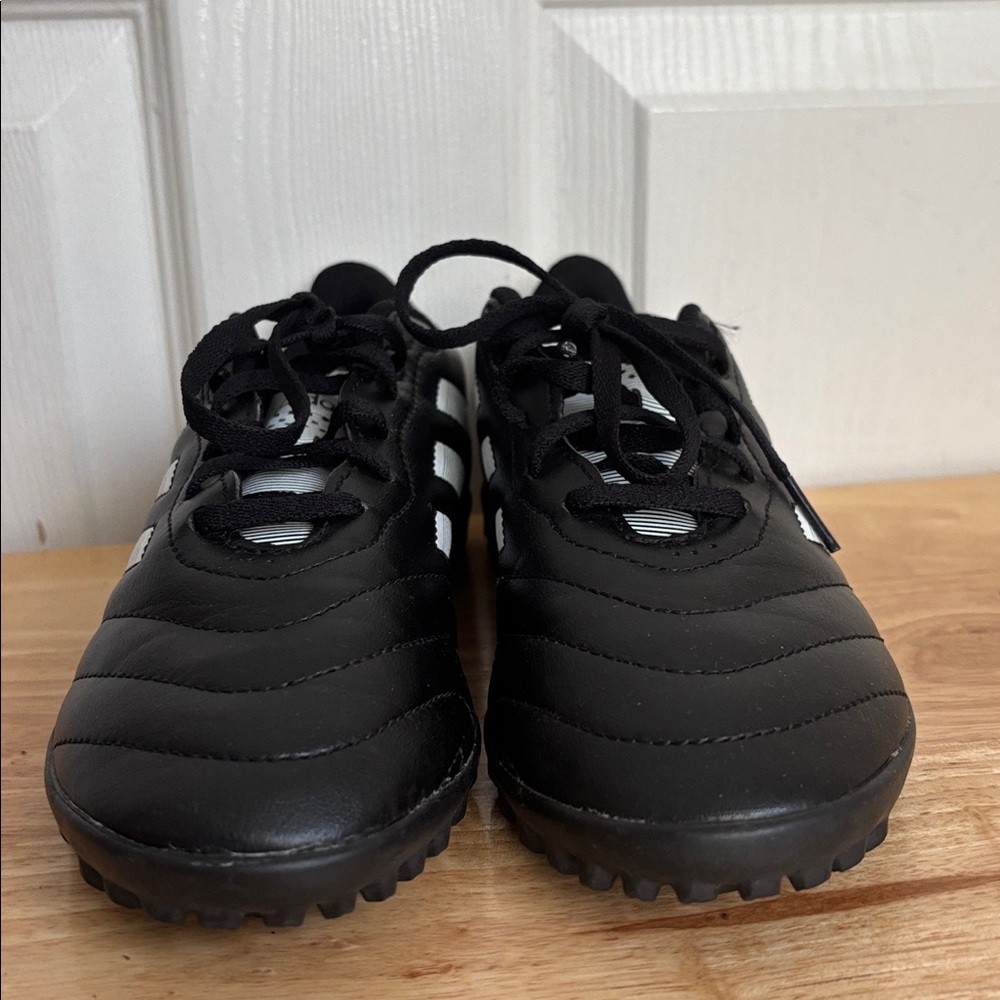 Adidas Black White Turf Shoes-Child Goletto VIII Turf Soccer Shoe size 4.5 - Picture 2 of 9